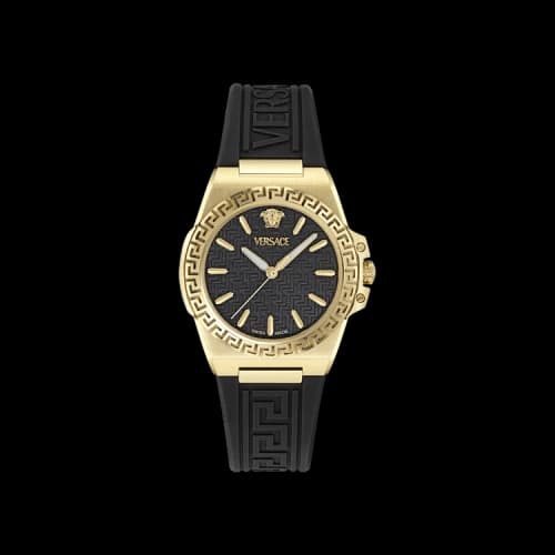 Versace Greca Reaction Silicone Watch 'Gold'