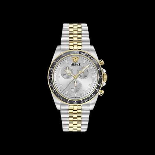 Versace Greca Chrono Wave Bracelet Watch 'Two-Tone'