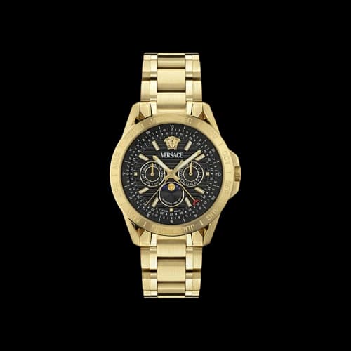 Versace V Galaxy Moonphase Bracelet Watch 'Gold'