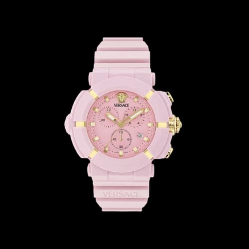 Versace Real Active Chrono Silicone Watch 'Pink'