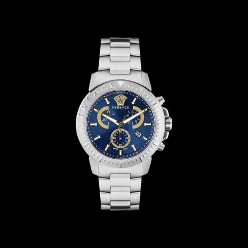 Versace New Chrono Bracelet Watch 'Stainless Steel'