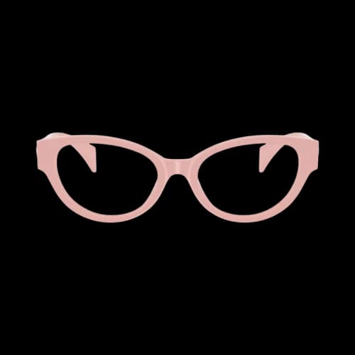 Versace Cat Eye Glasses 'Pink'