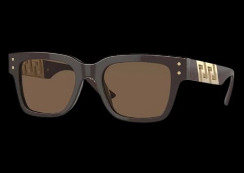 Versace Rectangular Sunglasses Brown