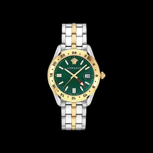 Versace Greca Time GMT Watch 'Two-Tone'