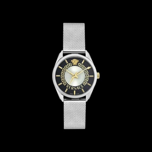 Versace New V Circle Bracelet Watch 'Stainless Steel'