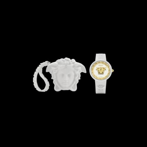 Versace Medusa Pop Silicone Watch 'White'