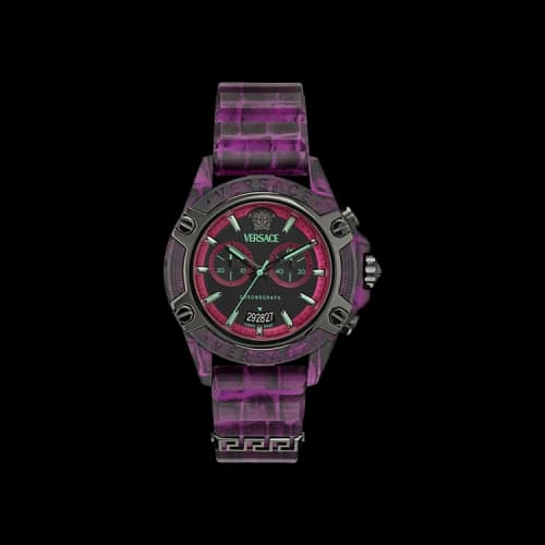 Versace Icon Active Chronograph Watch 'Pink'