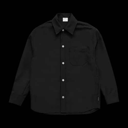 Courrèges Retro Twill Oversized Shirt 'Black'