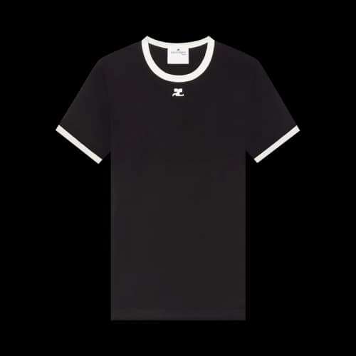 Courrèges Signature Contrast T-Shirt 'Black'