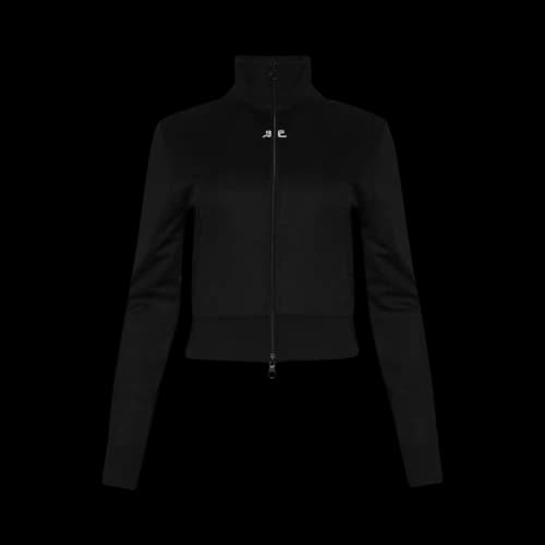 Courrèges Tracksuit Interlock Jacket 'Black'