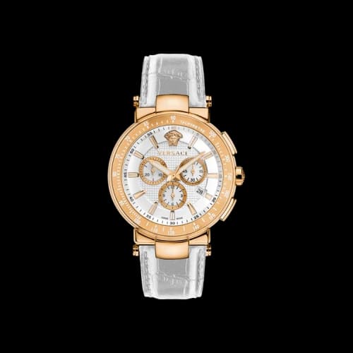 Versace Mystique Chrono Strap Watch 'Rose Gold'