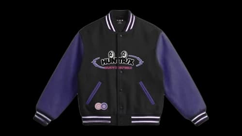 Vandy The Pink x Netflix KPOP Demon Hunters x McDonald's HUNTR/X Varsity Jacket Black