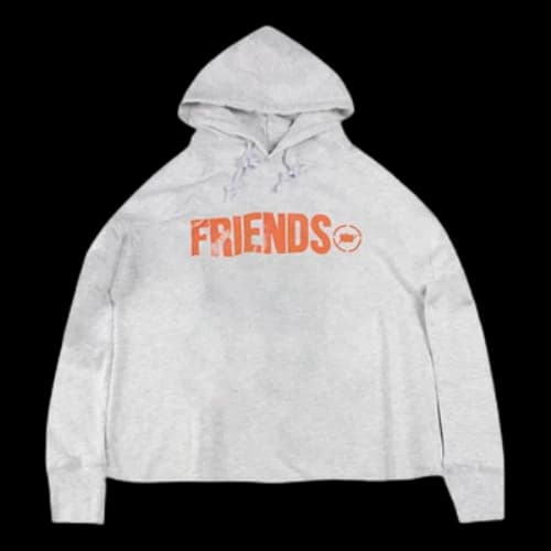 VLONE x Fragment Design Crossover Flash Large Logo Gray Orange