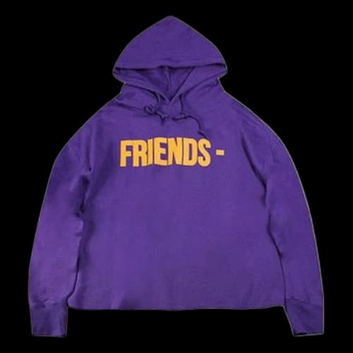 VLONE Friends-Classic Logo Hooded Fleece Purple/Yellow