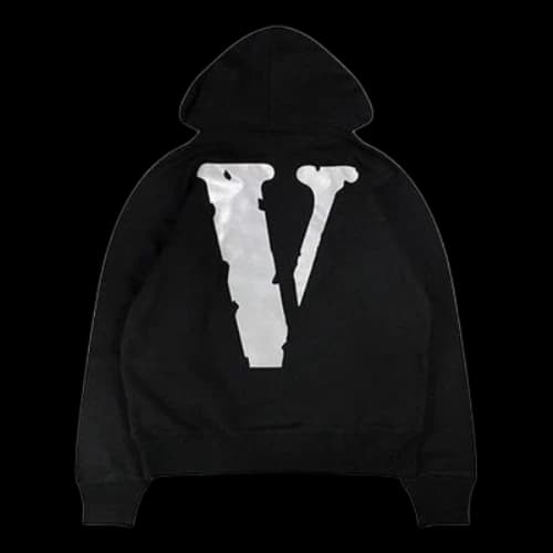 VLONE Staple 3M V Logo Hoodie 'Black White'