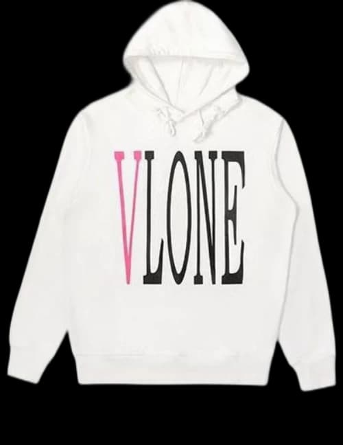 VLONE Staple Logo Hoodle 'White PInk'