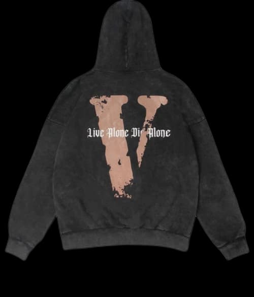 VLONE Live Alone Die Alone Hoodie 'Black Brown'
