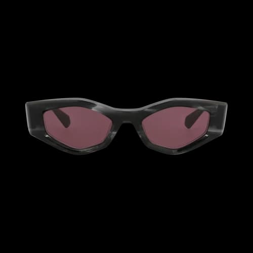 Valentino Cat Eye-Frame Acetate Sunglasses Black Black Bordeaux (VLS-101A-51)