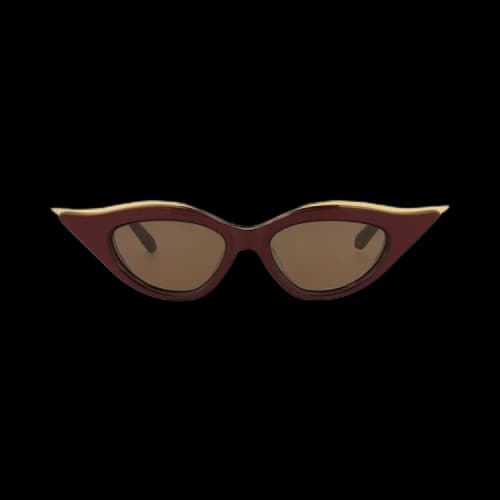 Valentino Cat Eye Sunglasses 'Bordeaux/Brown'