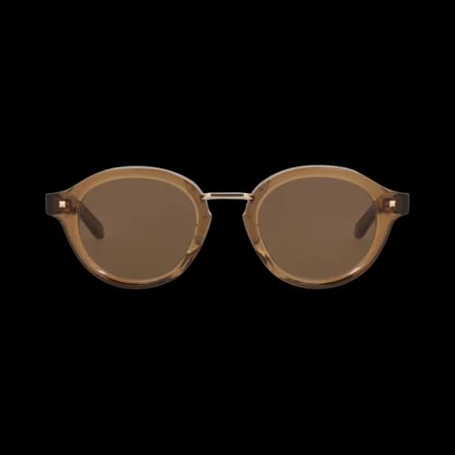 Valentino Round-Frame Acetate Sunglasses Brown Brown Brown (VLS-132D-46)