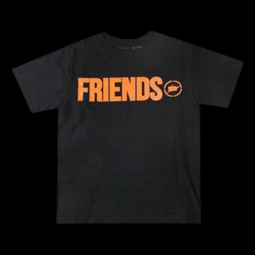 VLONE x Fragment Design Crossover Flash Large Logo Short Sleeve Couple Style Black