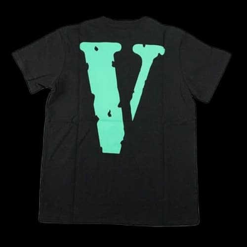 VLONE Friends Back Large Logo Printing Couple Style Short Sleeve Black Green