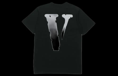 VLONE 3M Reflective Large Logo Short Sleeve Couple Style Black Gray
