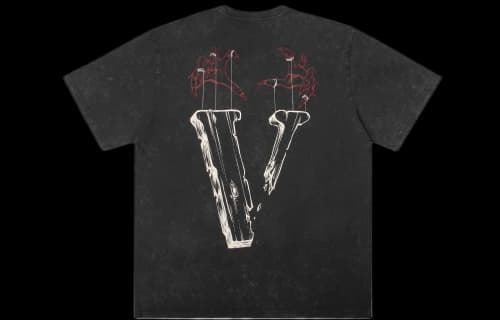 VLONE Marionette Logo Washed T-Shirt 'Black'