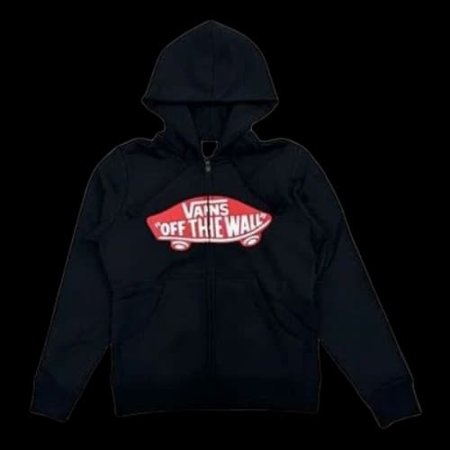 Vans Graphic Pullover Hoodie 'Black Red' (Women's)
