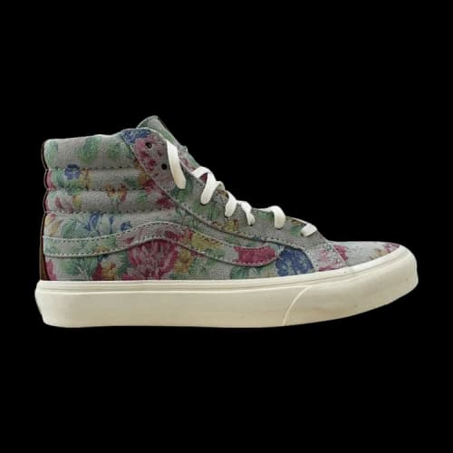 Vans Sk8-Hi Slim Suede Floral Marshmallow