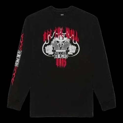 Vans X One Piece Long Sleeve T-Shirt 'Black'