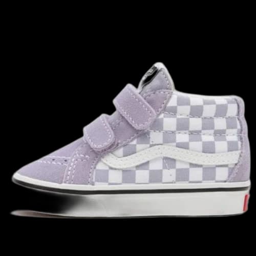 Vans Toddler Sk8-Mid Velcro Mid-Top Sneakers Purple/White BP