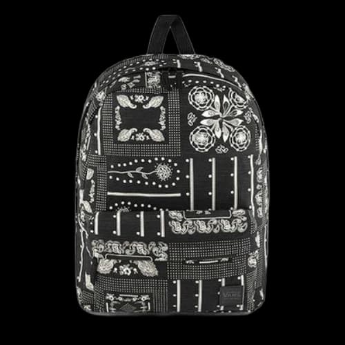 Vans Fashion Printed Backpack 'Black White'