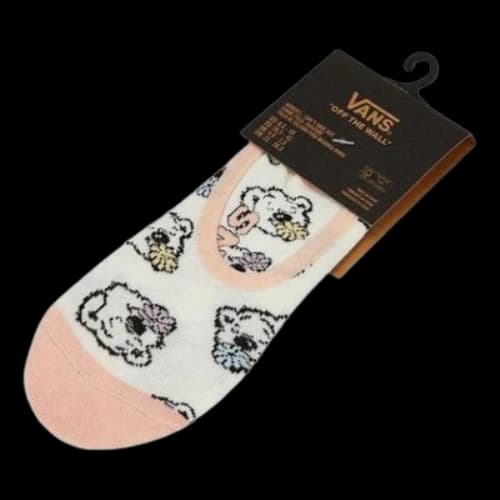 Vans Bear Friends Canoodle Socks 'White Pink' (Women's)
