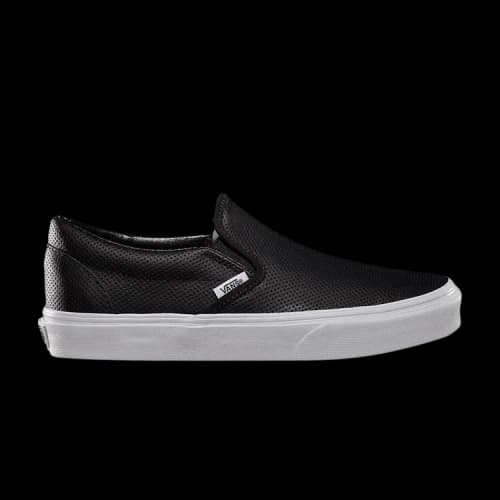Vans Classic Slip-On Kids 'Perf Leather - Black'