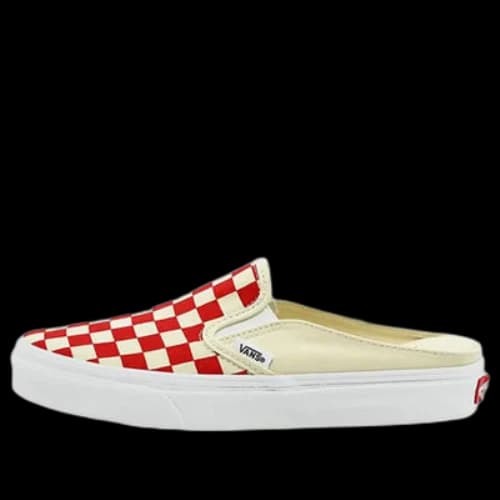 Vans Classic Slip-On Mule Checkerboard 'Red White'