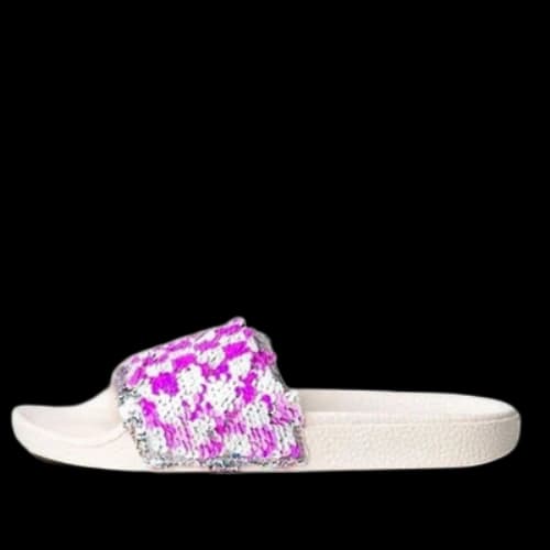 Vans Slide-On Slippers White/Purple