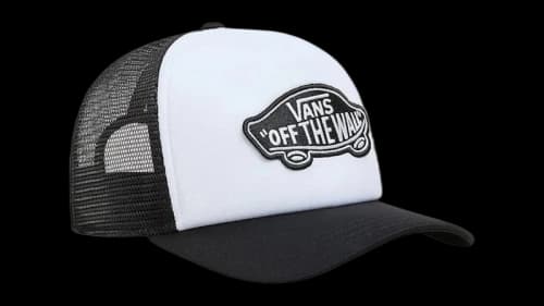 Vans Trucker Classic Patch Curved Bill Cap Black/White
