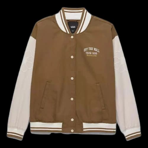 Vans Music Lovers Club Bomber Jacket 'Brown Beige' (Women's)