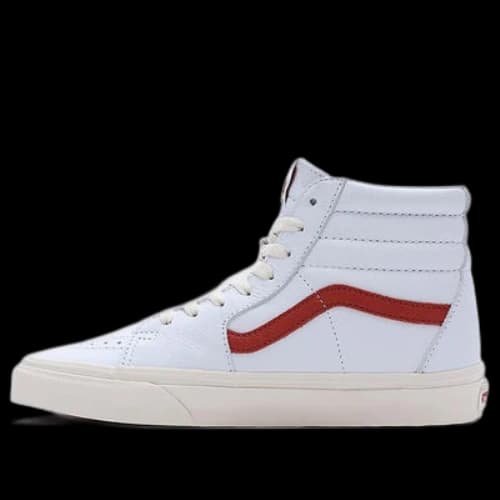 Vans Vintage Pop Sk8-Hi Shoes 'White Red' (Women's)