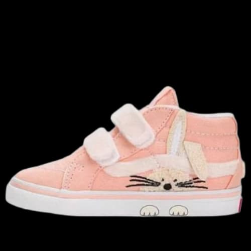 (TD) Vans Garden Party SK8-Mid Reissue Hook and Loop Shoes 'Pink'