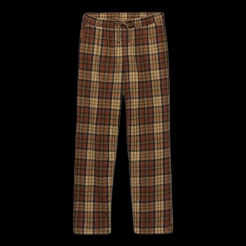 Vans Range Loose Tapered Flannel Trousers 'Red Brown'