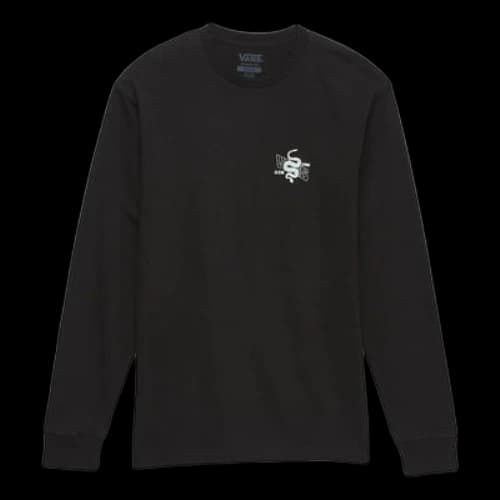 Vans Distorted Snake Long Sleeve T-Shirt 'Black'