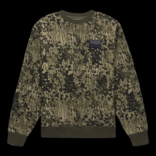 Vans Rain Camo Crew Sweatshirt 'Green'