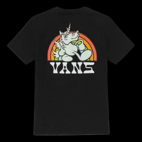 Vans Unicorn Rainbow T-shirt 'Black' (Women's)