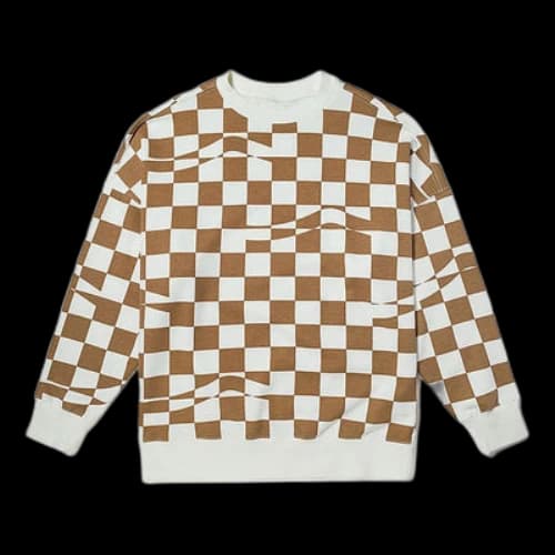 Vans checkerboard Hoodie 'Brown White' (Women's)