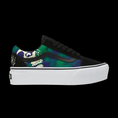 Vans Old Skool Stackform 'Glow-In-The-Dark Skull Print'