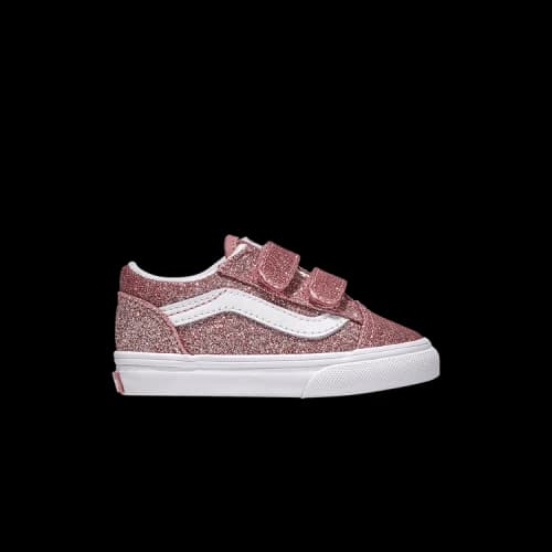 Vans Old Skool V Toddler 'Rose Gold Glitter'