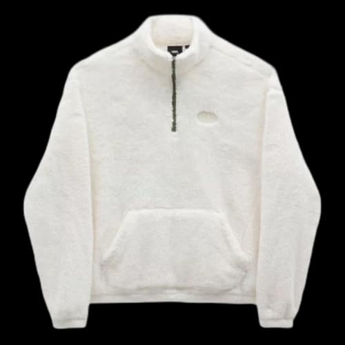 Vans Pioneer Mock Half Zip Sweatshirt 'White' (Women's)