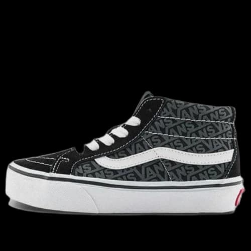 (PS) Vans SK8-Mid Reissie Skate Shoes 'Black Grey White'